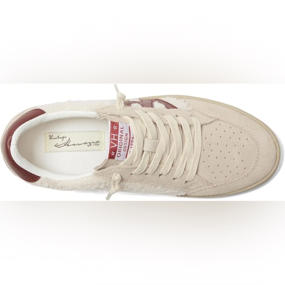 Vintage Havana Cream and Burgundy Sneakers - Picture 2 of 6